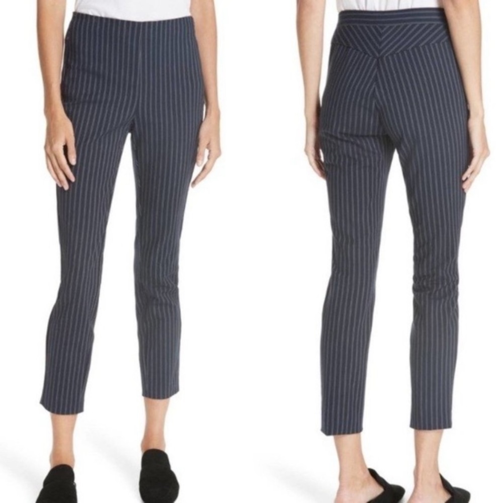 Rag & Bone elastic waist Black Stripe ankle length Pants